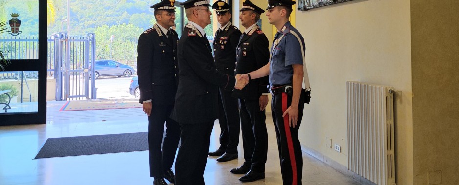 Il Comandante della Legione Carabinieri “Campania” giunto in visita ad Avellino
